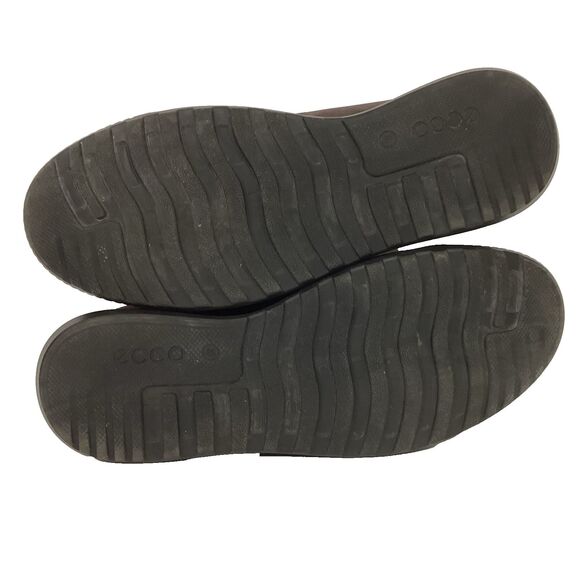 Ecco Fusion - Men's Sz 46(US 12-12.5) Brown Leather - Low Pull-On Sneakers - Picture 5 of 8